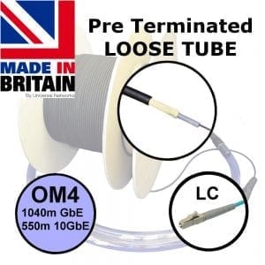 Pre Terminated Loose Tube Fibre OM4 with LC Connectors