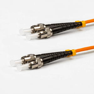 Multi Mode Duplex Fibre Patch Cable, ST-ST, Orange