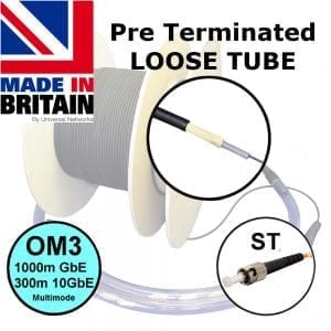 Pre-terminated loose tube fibre ST